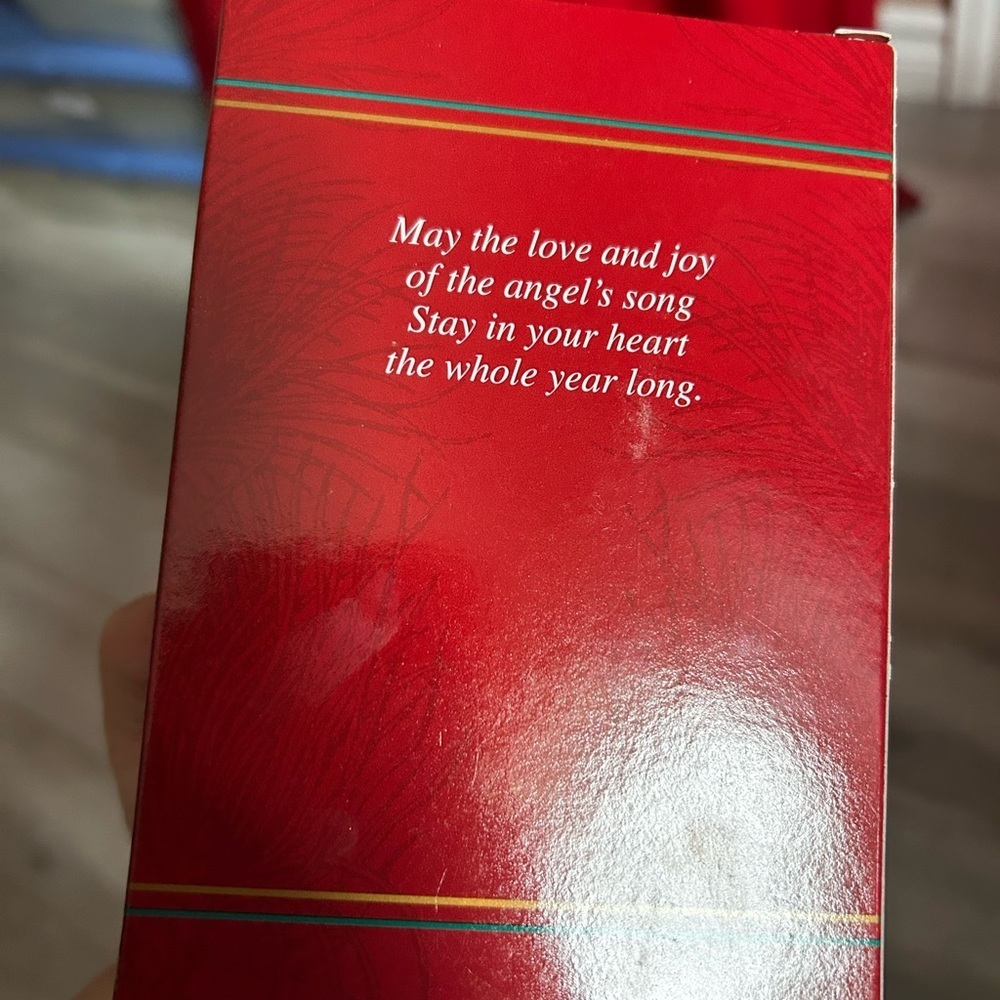 🔥$2 Carlton Cards Angel Ornament - Red and Blue with Gold Accents 😇 - Picture 4 of 7